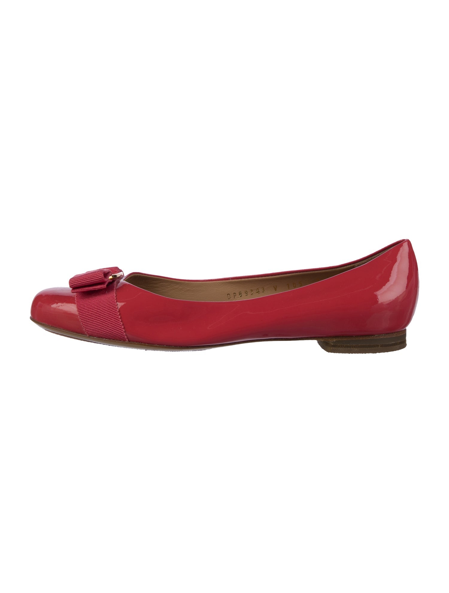 Salvatore Ferragamo Patent Leather Ballet Flats