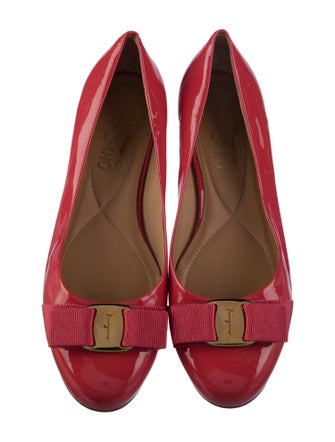 Salvatore Ferragamo Patent Leather Ballet Flats