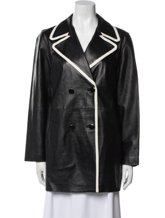 Salvatore Ferragamo Leather Blazer