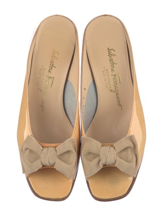 Salvatore Ferragamo Leather Slides
