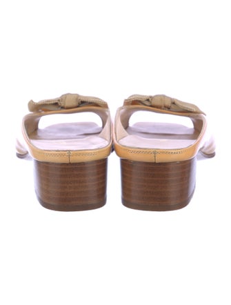 Salvatore Ferragamo Leather Slides