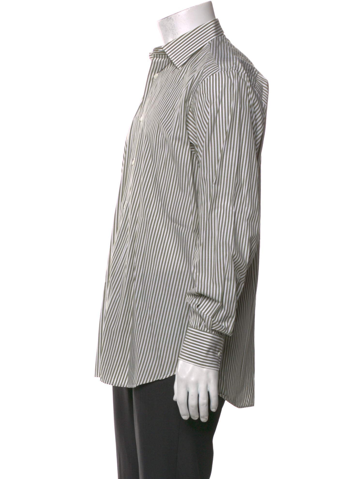 Salvatore Ferragamo Striped Long Sleeve Shirt