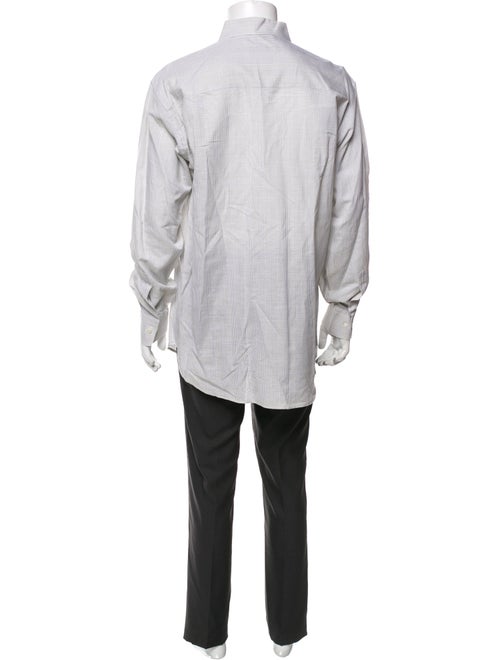 Salvatore Ferragamo Plaid Print Long Sleeve Shirt