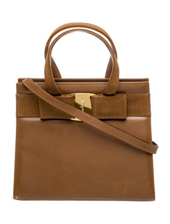 Salvatore Ferragamo Leather Top Handle Bag