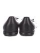 Salvatore Ferragamo Leather Bow Accents Ballet Flats