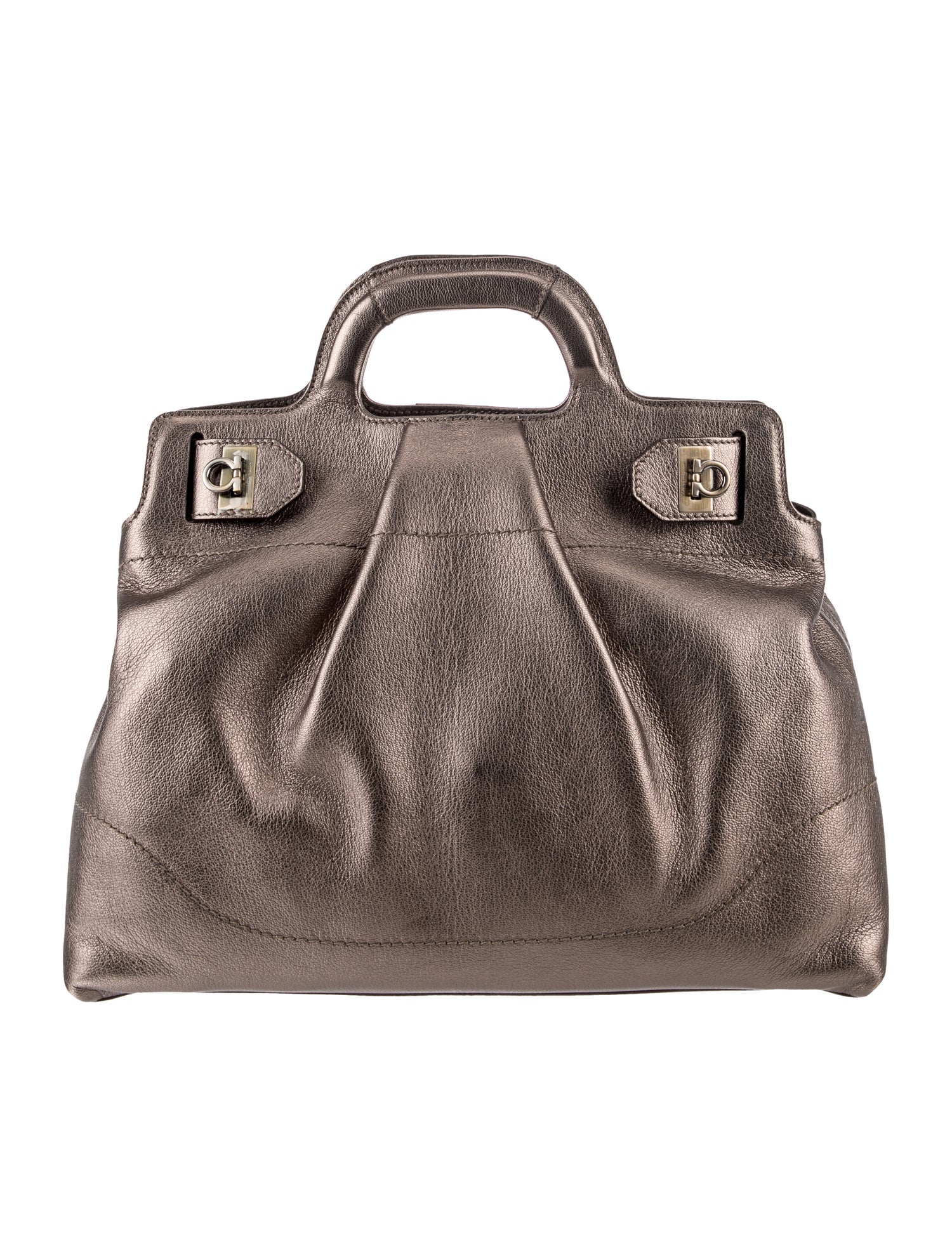Salvatore Ferragamo Leather Top Handle Bag