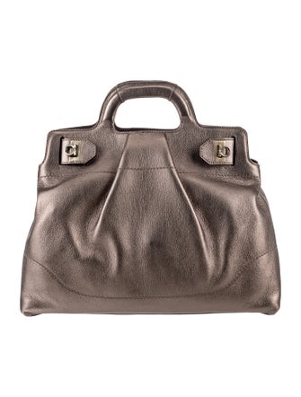 Salvatore Ferragamo Leather Top Handle Bag