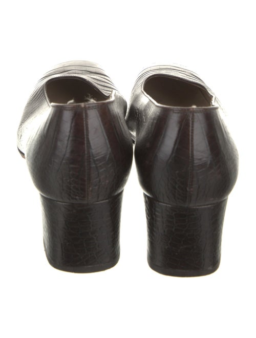 Salvatore Ferragamo Leather Animal Print Pumps