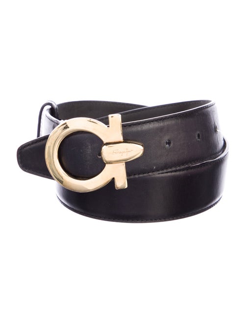 Salvatore Ferragamo Gancini Logo Leather Belt