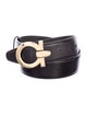 Salvatore Ferragamo Gancini Logo Leather Belt