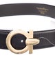 Salvatore Ferragamo Gancini Logo Leather Belt