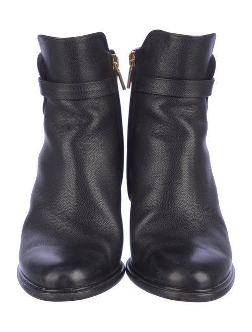 Salvatore Ferragamo Gancio Logo Leather Boots