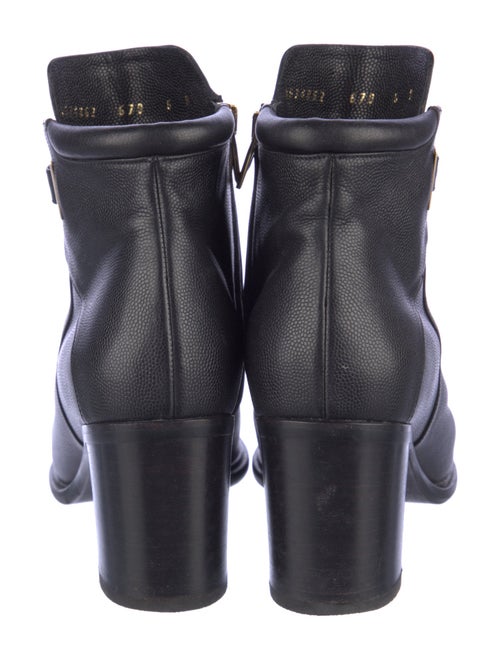 Salvatore Ferragamo Gancio Logo Leather Boots