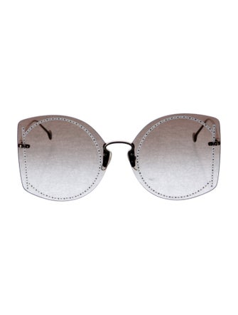Salvatore Ferragamo Oversize Gradient Sunglasses