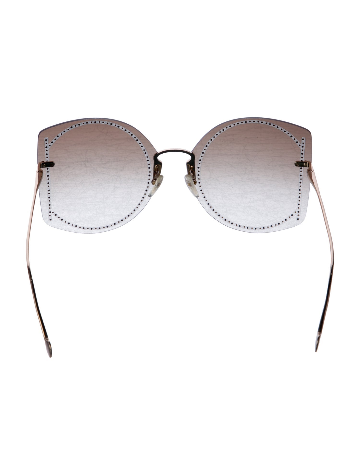 Salvatore Ferragamo Oversize Gradient Sunglasses