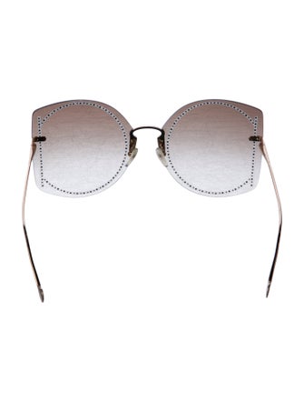 Salvatore Ferragamo Oversize Gradient Sunglasses