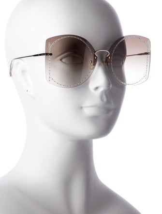 Salvatore Ferragamo Oversize Gradient Sunglasses