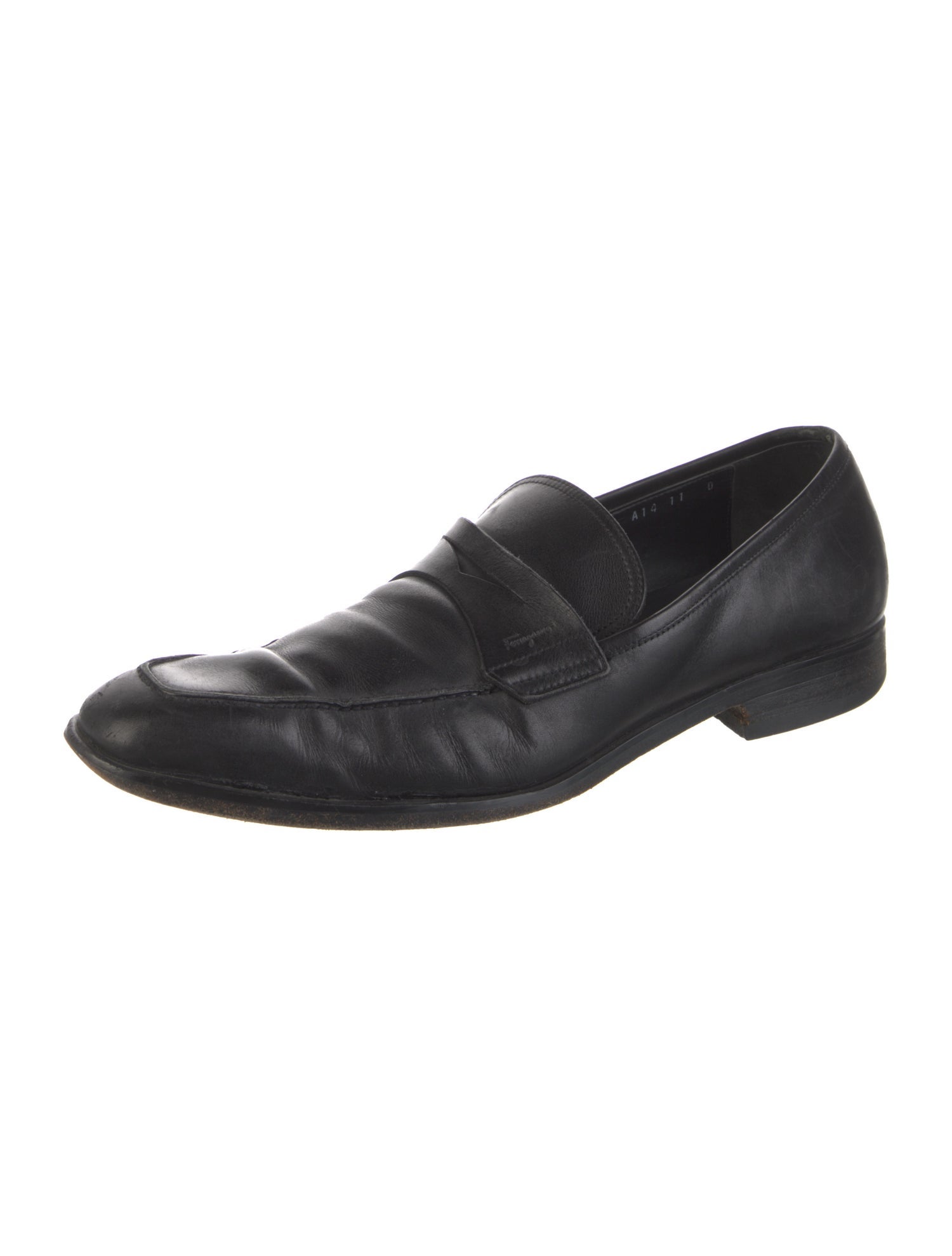 Salvatore Ferragamo Vintage Leather Dress Loafers