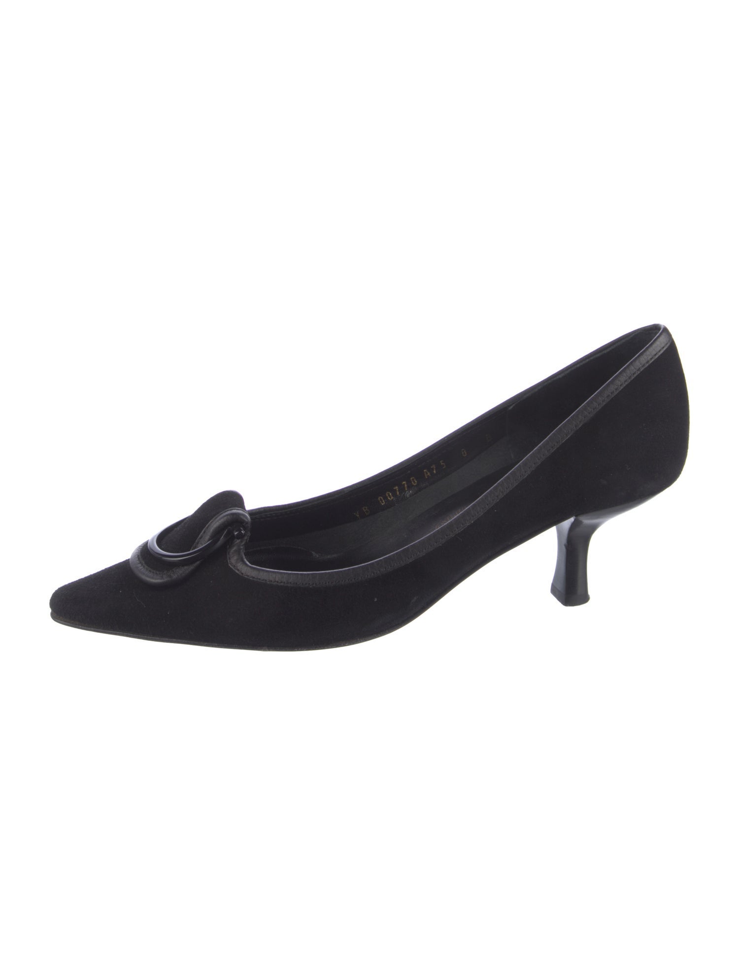 Salvatore Ferragamo Gancio Logo Suede Pumps