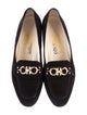 Salvatore Ferragamo Gancini Logo Suede Loafers