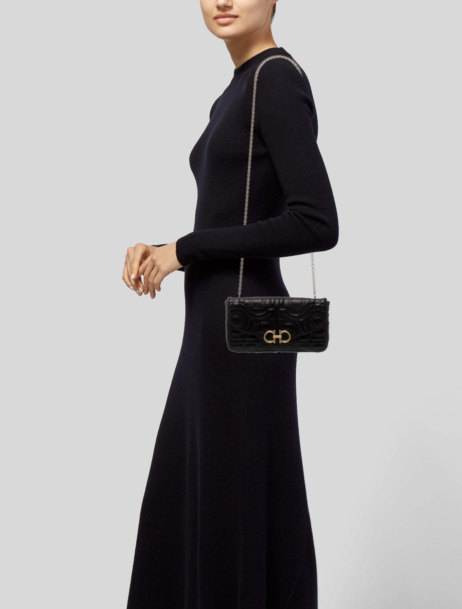 Salvatore Ferragamo Quilted Clutch