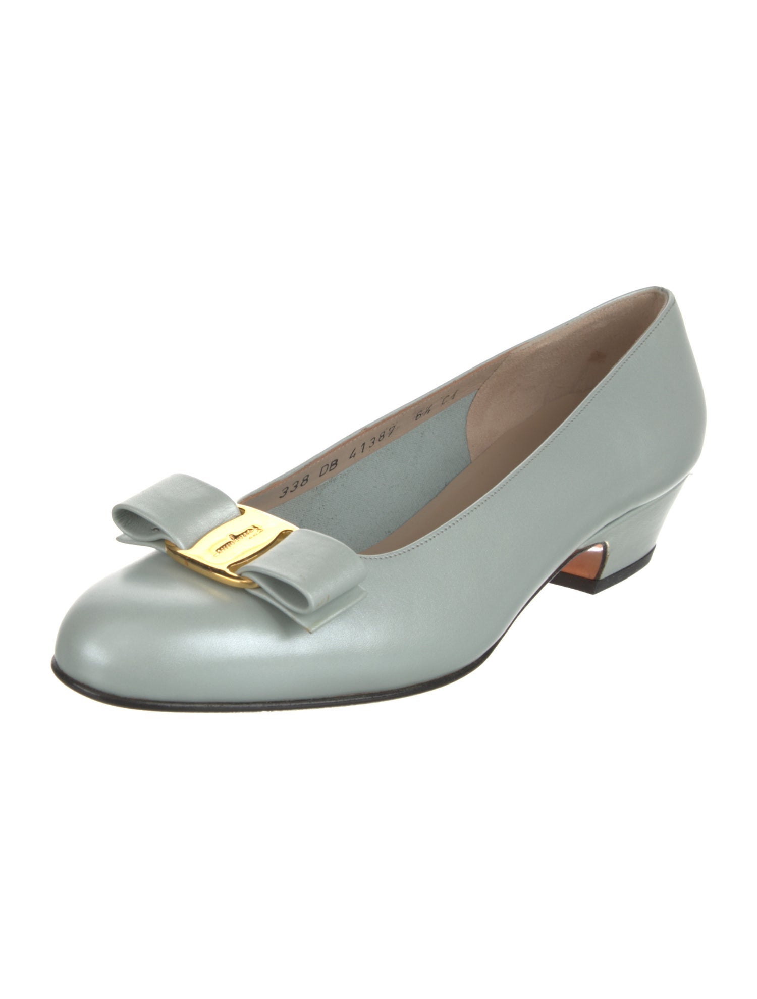 Salvatore Ferragamo Vara Bow Accent Leather Pumps