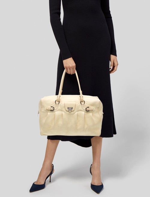Salvatore Ferragamo Leather Top Handle Bag