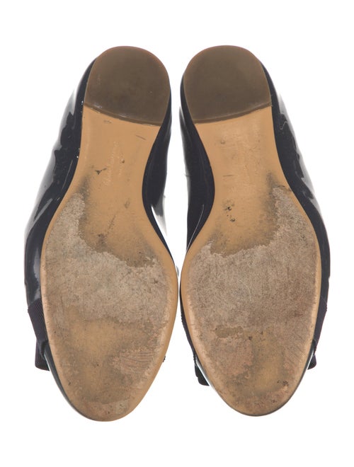 Salvatore Ferragamo Vara Bow Accent Patent Leather Ballet Flats