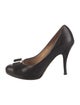 Salvatore Ferragamo Vara Bow Accent Leather Pumps