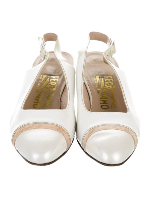Salvatore Ferragamo Leather Slingback Pumps