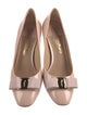 Salvatore Ferragamo Patent Leather Bow Accents Pumps