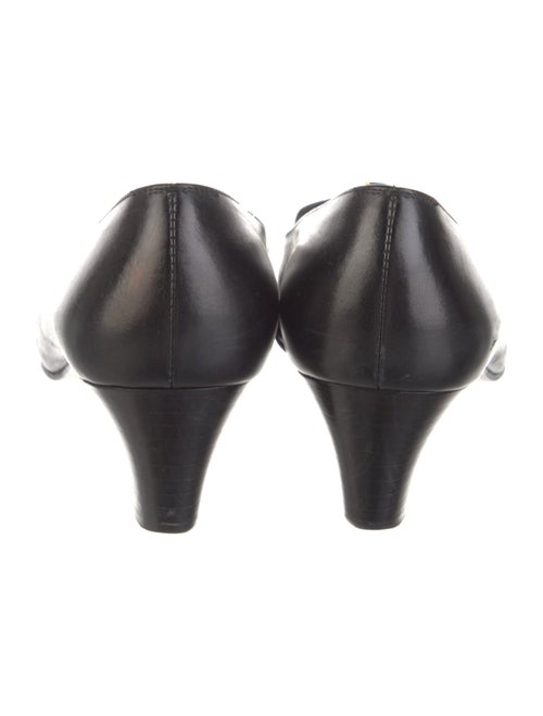 Salvatore Ferragamo Leather Bow Accents Pumps