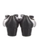 Salvatore Ferragamo Leather Bow Accents Flats