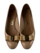 Salvatore Ferragamo Patent Leather Bow Accents Pumps