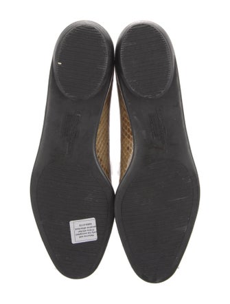 Salvatore Ferragamo Snakeskin Animal Print Flats