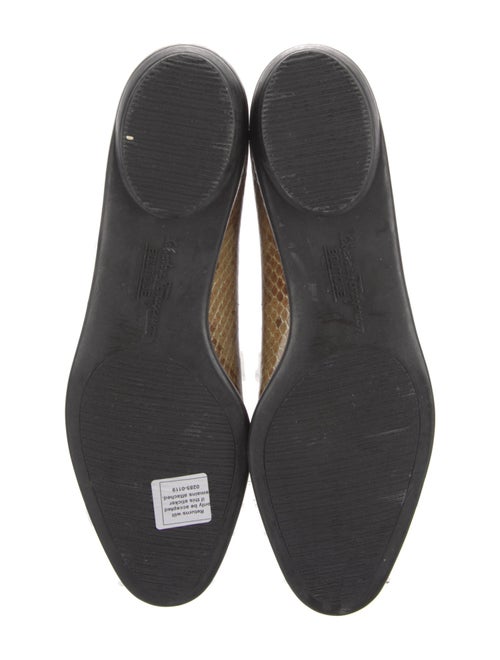 Salvatore Ferragamo Snakeskin Animal Print Flats