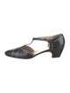 Salvatore Ferragamo Leather T-Strap Pumps