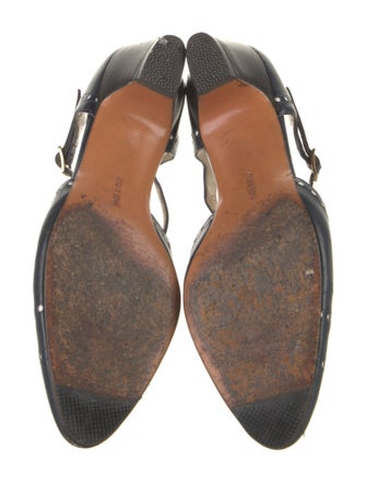 Salvatore Ferragamo Leather T-Strap Pumps