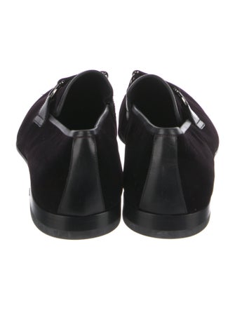 Salvatore Ferragamo Velvet Dress Loafers