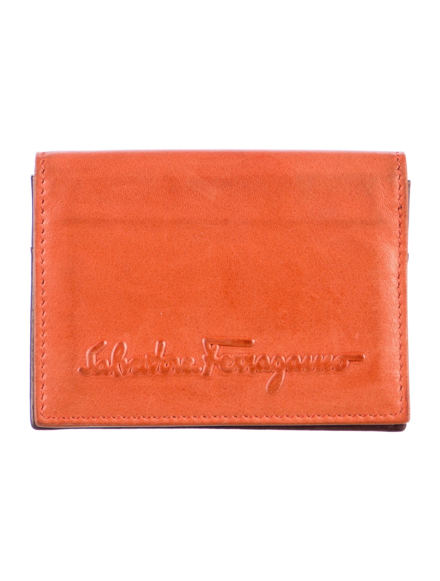 Salvatore Ferragamo Leather Compact Wallet