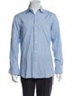 Salvatore Ferragamo Striped Long Sleeve Dress Shirt