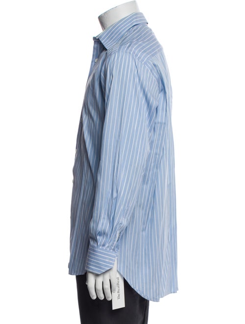 Salvatore Ferragamo Striped Long Sleeve Dress Shirt