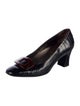 Salvatore Ferragamo Embossed Leather Pumps