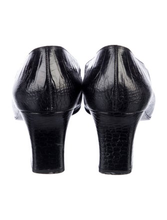 Salvatore Ferragamo Embossed Leather Pumps