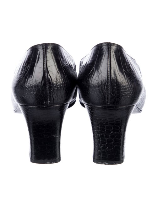 Salvatore Ferragamo Embossed Leather Pumps