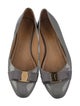 Salvatore Ferragamo Vara Bow Accent Patent Leather Ballet Flats