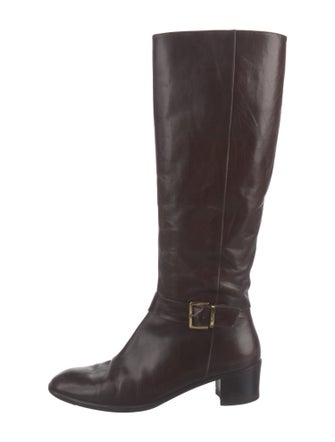 Salvatore Ferragamo Leather Riding Boots
