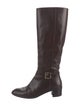 Salvatore Ferragamo Leather Riding Boots