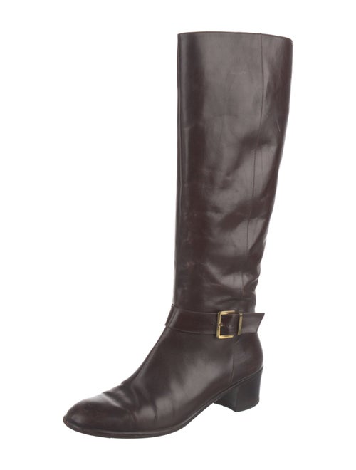 Salvatore Ferragamo Leather Riding Boots