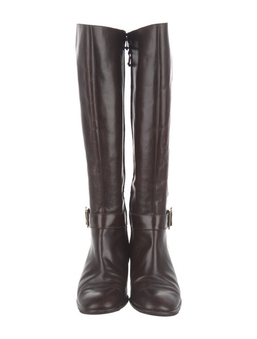 Salvatore Ferragamo Leather Riding Boots